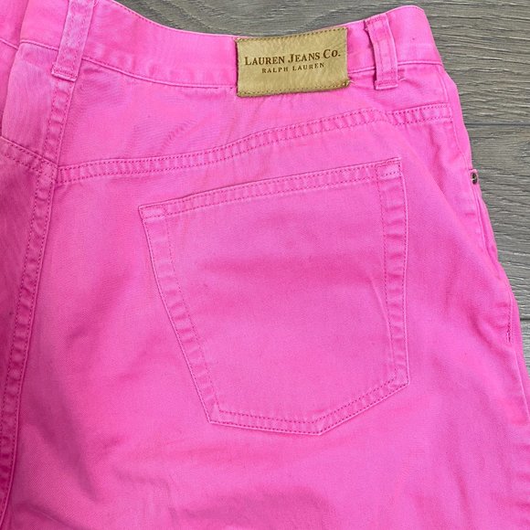 Ralph Lauren Pink Culottes 3/4 Length Cropped Pants - Size 14W - Picture 8 of 9